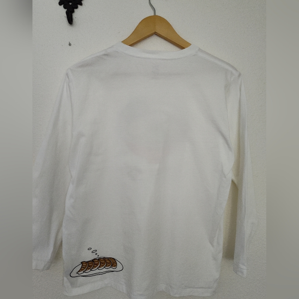 Design T Shirts Store Graniph Noodle Bowl Print Pot Stickers On The Back Size M - Picture 2 of 3